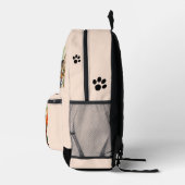 Sac À Dos Imprimé Girl Chic Crazy Cat Lady (Droite)