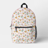 Sac À Dos Imprimé Girly Cupcake (Recto)