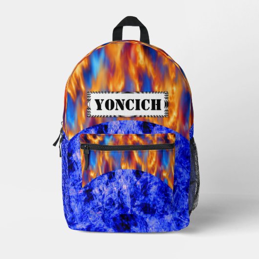 Sac À Dos Imprimé Glaciem et Ignis par Kenneth Yoncich (Recto)