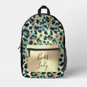 Sac À Dos Imprimé Glam Gold Leopard Boss Lady (Recto)