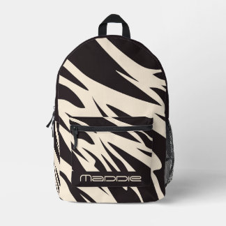 Sac À Dos Imprimé Glittery Zebra Pattern  Printed Backpack