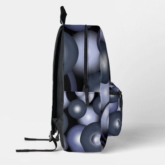 Sac À Dos Imprimé Global Concentric Circle Orbital Art Abstrait (Gauche)