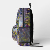 Sac À Dos Imprimé Glycines (moitié gauche) de Claude Monet (Droite)