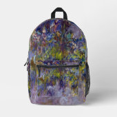 Sac À Dos Imprimé Glycines (moitié gauche) de Claude Monet (Recto)