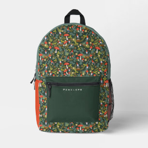 Sac À Dos Imprimé Gnomes Woodland personnalisés avec nom