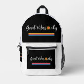 Sac À Dos Imprimé Good Vibes Only Backpack (Recto)
