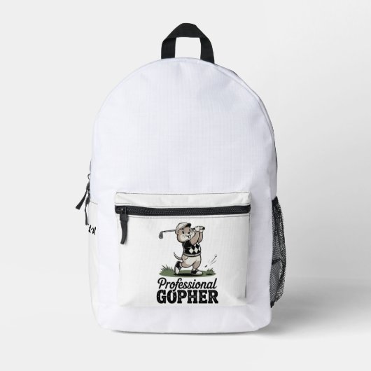 Sac À Dos Imprimé Gopher Professionnel - Housse de club de golf (Recto)