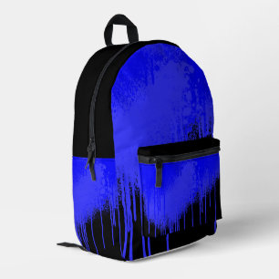 Sac À Dos Imprimé goutte bleu foncé et noire