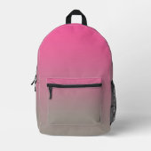 Sac À Dos Imprimé Gradient Ombre rose (Recto)