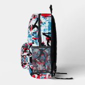 Sac À Dos Imprimé Graffiti (Droite)