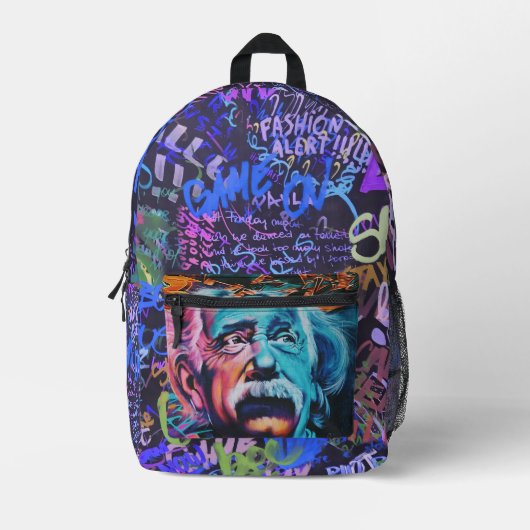 Sac À Dos Imprimé Graffiti coloré, (Recto)