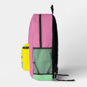 Sac À Dos Imprimé graffiti d'amour violet vert menthe typographie po (Droite)