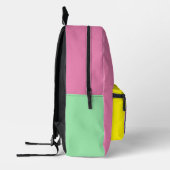 Sac À Dos Imprimé graffiti d'amour violet vert menthe typographie po (Gauche)