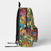 Sac À Dos Imprimé Graffiti urbain (Gauche)