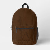 Sac À Dos Imprimé Grain de bois Brown foncé moderne (Recto)