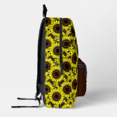 Sac À Dos Imprimé Grand Tournesol Jaune Doré (Gauche)