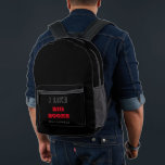 Sac À Dos Imprimé Grands livres<br><div class="desc">J'aime les grands livres et je ne peux pas mentir sac à dos</div>