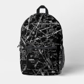 Sac À Dos Imprimé Graphique aéronautique (Recto)