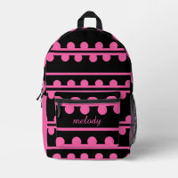 Gras Pink Polka Line Motif géométrique moderne