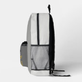 Sac À Dos Imprimé Gray Black Tiger Graduation Backpack (Droite)
