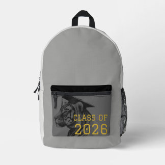 Sac À Dos Imprimé Gray Black Tiger Graduation Backpack