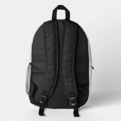 Sac À Dos Imprimé Gray Black Tiger Graduation Backpack (Verso)