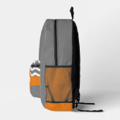 Sac À Dos Imprimé Gray Orange Chevron (Droite)