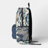Sac À Dos Imprimé Great Wave Japanese Art Backpack (Droite)