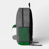 Sac À Dos Imprimé green grey volleyball équipe couleurs nom de l'équ (Droite)