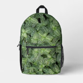 Sac À Dos Imprimé Green Nerve Plante Feuille Floral (Recto)