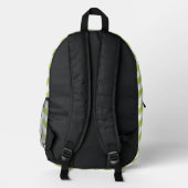 Sac À Dos Imprimé Green Zigzag, Green Chevron, Motif géométrique (Verso)