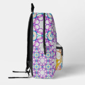 Sac À Dos Imprimé Grenouille joyeuse et vibrante enchantée, (Gauche)