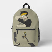 Sac À Dos Imprimé Grève Nunchaku (Recto)