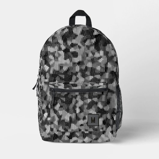 Sac À Dos Imprimé Grey serpent caméra numérique futuriste (Recto)
