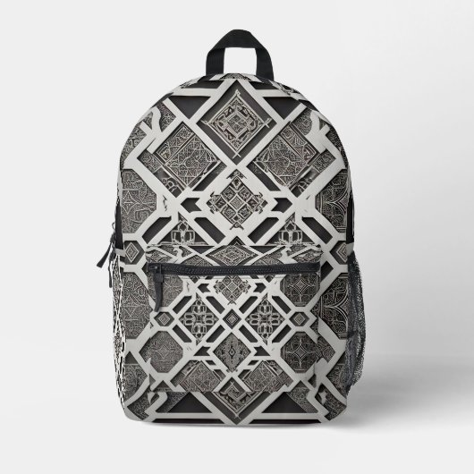 Sac À Dos Imprimé Grille Vibe (Recto)
