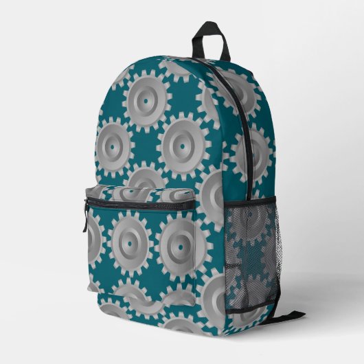 Sac À Dos Imprimé Gris (Coin arrière droit)