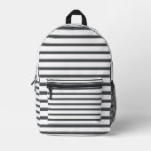 Sac À Dos Imprimé Gris Blancs (Recto)
