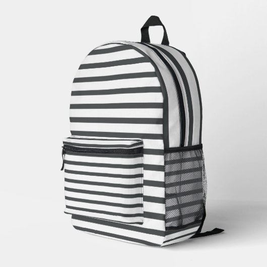 Sac À Dos Imprimé Gris Blancs (Coin arrière droit)