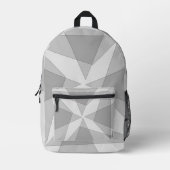 Sac À Dos Imprimé Gris géométrique (Recto)