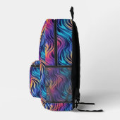 Sac À Dos Imprimé Groovy Multicolor style Boho (Droite)