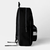 Sac À Dos Imprimé Gros lapin gris avec nom personnel (Gauche)