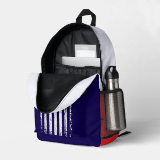 Sac À Dos Imprimé Grunge American Flag 