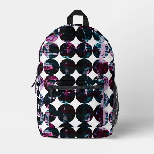 Sac À Dos Imprimé Grunge pois. (Recto)