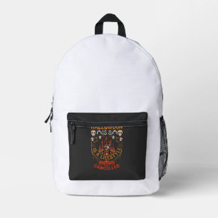 Sac À Dos Imprimé Halloween Est Lifestyle Annulé Château Crânes Pomp