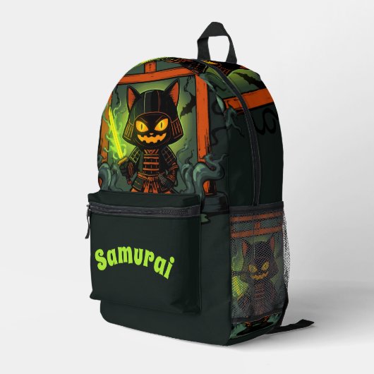 Sac À Dos Imprimé Halloween Samurai guerrier - Déplaisant japonais É (Coin arrière droit)