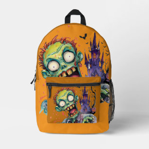 Sac À Dos Imprimé Halloween, Zombie,Hurlement du château pourpre ,