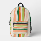 Sac À Dos Imprimé Handdrawn Vintage Stripe Gifts (Recto)