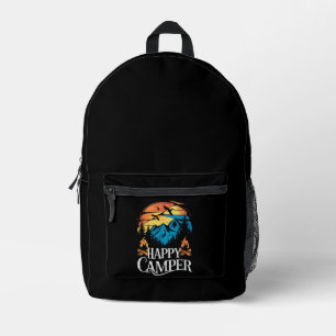 Sac À Dos Imprimé Happy Camper Retro Vintage Matching Camping Crew