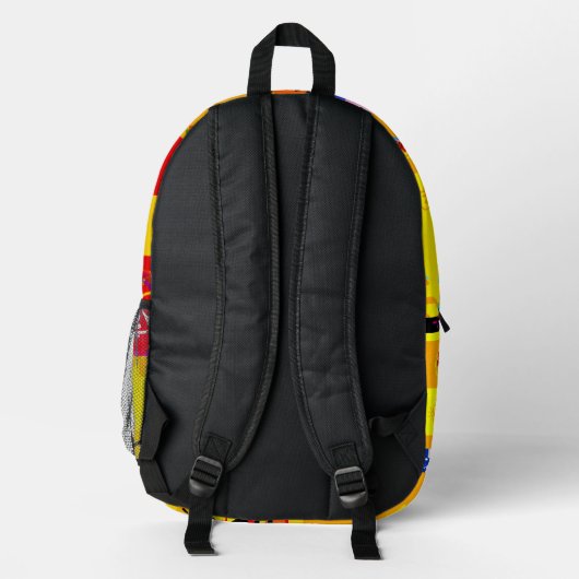 Sac À Dos Imprimé HAPPY GLITCHED Backpack (Verso)
