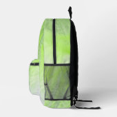 Sac À Dos Imprimé Harmonie Douce Verte et Lavande (Droite)